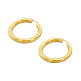 Jupiter Gold Hinged Hoop Earrings