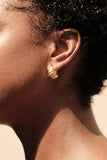 Venus Gold Hinged Hoop Earrings