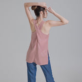 Cross Back Top - Blush Pink