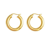 Jupiter Gold Hinged Hoop Earrings Small