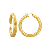 Jupiter Gold Hinged Hoop Earrings