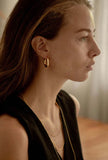 Jupiter Gold Hinged Hoop Earrings Small