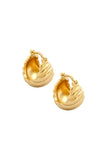 Venus Gold Hinged Hoop Earrings