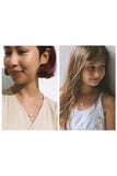 Petite Wavy Heart Necklace and Earrings Set