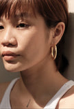 Jupiter Gold Hinged Hoop Earrings